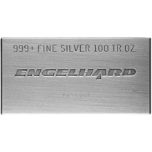100 oz Engelhard Silver Bar 