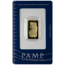 10 Gram PAMP Suisse Lady Fortuna Gold Bar (Veriscan Assay Card)