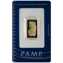 10 Gram PAMP Suisse Lady Fortuna Gold Bar (Veriscan Assay Card) 