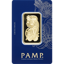 1 oz PAMP Suisse Lady Fortuna Gold Bar (Veriscan Assay Card)