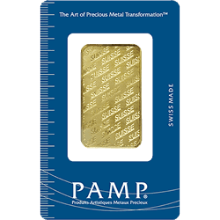 1 oz PAMP Suisse Gold Bar (in Assay Card)