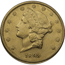 $20 U.s. Gold Liberty Vf
