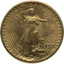 $20 Saint-Gaudens Gold Double Eagle Coin AU (Random Year|Pre-1933)