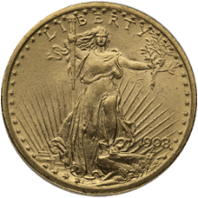 $20 Saint-Gaudens Gold Double Eagle Coin BU (Random Year|Pre-1933)