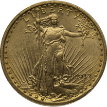 $20 Saint-Gaudens Gold Double Eagle Coin XF (Random Year|Pre-1933)