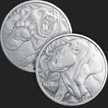 5 oz Bull & Bear Silver Round