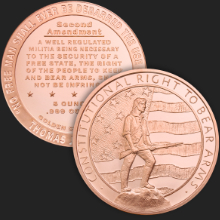 5 oz Second Amendment | Right to Bear Arms Copper Round