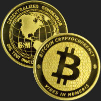1 oz Bitcoin Gold Bullion Round (capsule included)