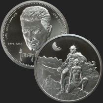 2 oz Frazetta Swordsman of Mars Silver Round 