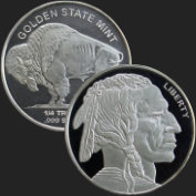 1/4 oz Buffalo Fractional Silver Round