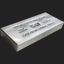 1 Kilo (32.15 ozt) GSM Silver Bar (Extruded)