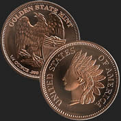 Indian head 1/4 oz Copper Coin