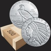Monster Box 1 oz Incuse Indian Silver Rounds