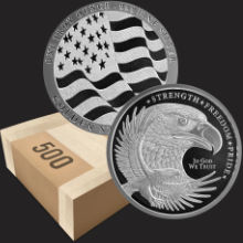 box ready to ship 1 oz silver GSM Silver Eagle 500 Golden State Mint 220b