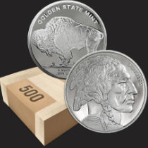 box ready to ship 1 oz silver buffalo 500 Golden State Mint 210