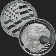 half oz GSM Silver Eagle Golden State Mint 188b