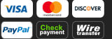 Secure checkout with check or bankwire payments