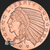 Golden State Mint 1 oz Incuse Indian Copper Bullion Obverse