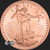 1 oz Saint-Gaudens Copper bullion .999 fine obverse