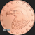 1/2 oz Eagle Head Copper .999 fine bullion obverse