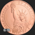 1/2 oz Statue of Liberty Copper round .999 fine obverse