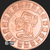 1 oz Mayan Calendar Copper bullion round .999 fine obverse