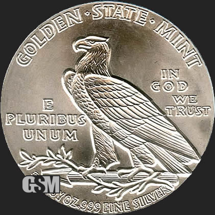 5 OZ INDIAN HEAD .999 SILVER ROUND