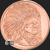 1 oz Sitting Bull Copper Round .999 fine bullion obverse