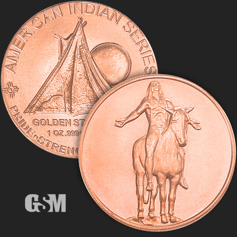 1 oz Appeal to the Great Spirit Copper Golden State Mint 777