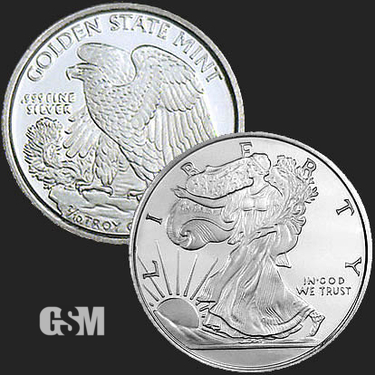 Walking Liberty 1 10 Oz Silver Round 1 10 Oz Silver Coin