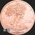 Golden State Mint 5 oz Walking Liberty Copper Bullion round Obverse