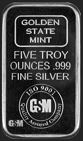 Golden State Mint 1 Oz Silver Bars - 1 Oz Silver Bar