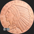 1/4 oz Incuse Indian round .999 fine copper bullion obverse