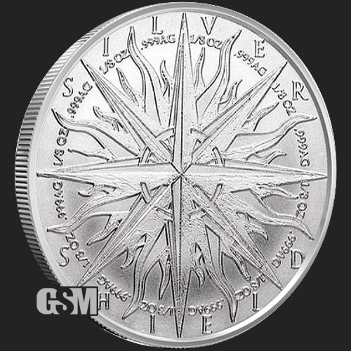 Pieces of Eight 1 Oz Silver Round - 1 Oz Silver Coin