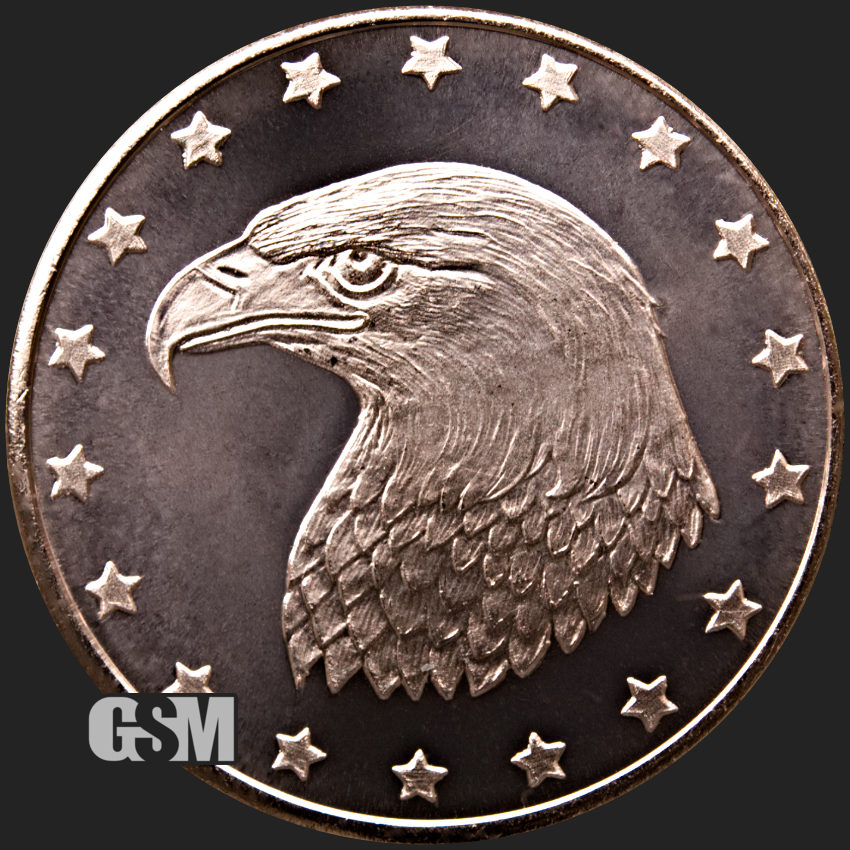2011 USA Copper Bullion Eagle Medallion 1 avdp oz 999 fine 