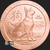 2 oz Copper Bullion Year of the Dog Round .999 Fine Obverse