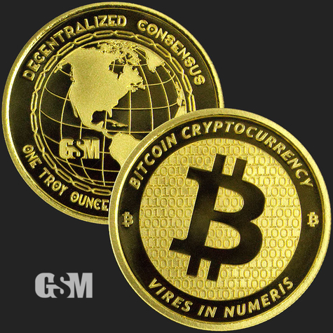 Bitcoin 1oz gold Golden State Mint 2 777