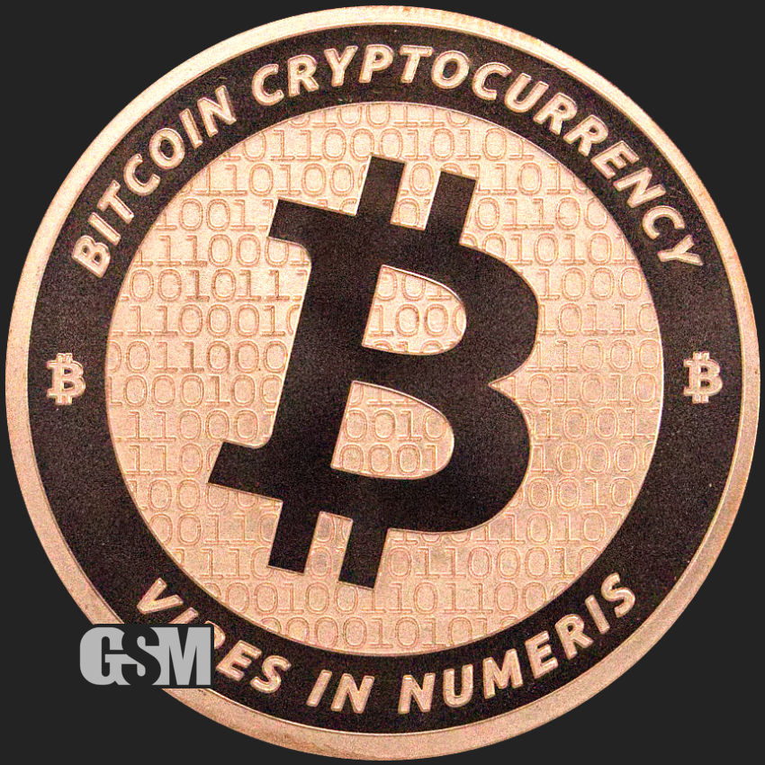 LITE COIN CRYPTO CURRENCY  1 oz Copper Round  DECENTRALIZED SERIES from  GSM 
