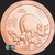 1 oz Copper Bullion Year of the Pig Chinese Zodiac round .999 fine Obverse