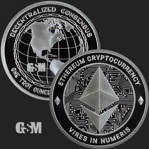 Ethereum 1 oz Silver Golden State Mint 777