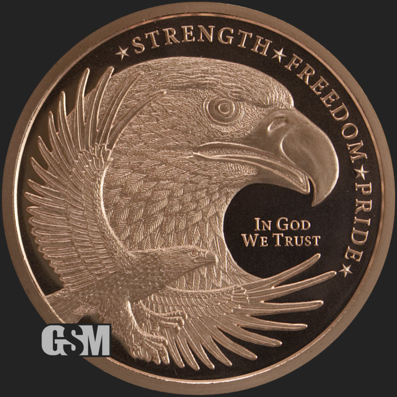 American Eagle Copper Round Collectors Edition 1oz 0.999% Fine Copper Coin 