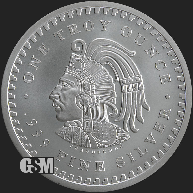 1 oz .999 Fine Silver Aztec Calendar Silver Bar - IN STOCK!! - SHIPPING  NOW!