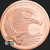 GSM Copper Eagle 5 oz .999 Fine Copper bullion round Obverse