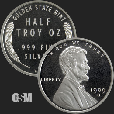 Lot of 10 /"Abraham Lincoln/" Design 1 gram .999 Fine silver round. Coin