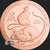 1 oz Copper Bullion Year of the Rat Chinese Zodiac round .999 fine Reverse