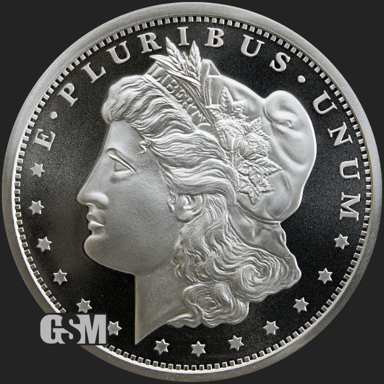 Morgan Dollar Design 1/2 Troy Oz .999 Fine Silver Round NEW MINT