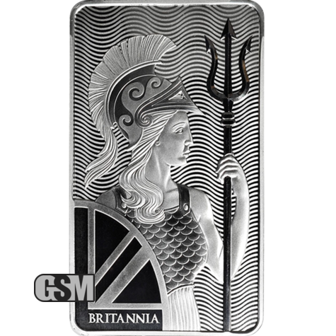 100 oz Silver Bar Royal Mint Britannia
