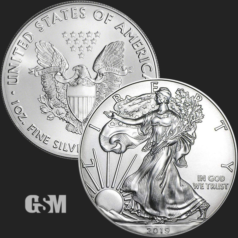 2019 1 oz American Silver Eagle Coin BU 770x770