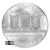1 oz Austrian Silver Philharmonic Reverse Round Organ Coin