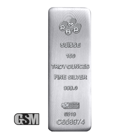 100 oz PAMP Suisse Silver Bar 999 Fine (cast) Golden State Mint 600x600.png